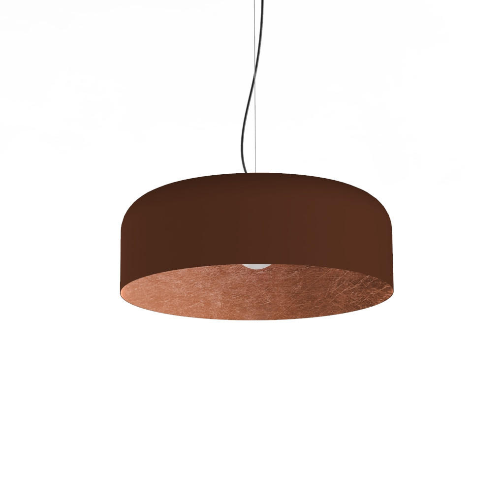HÄNGELEUCHTE Tuzzi - Braun, Metall (50/50/14cm) - Lumicom