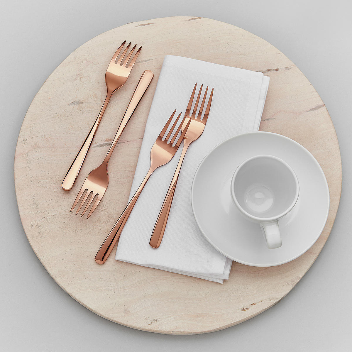 KUCHENGABELN (5er Set) Queens - Rosa, Metall - Butlers