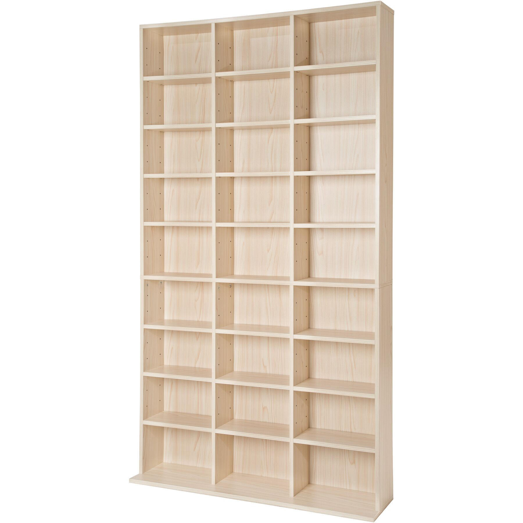 CD/DVD Regal Christel,180 x 102 x 23,5 cm,buche - Buchefarben, Holz (23.5/180/102cm) - tectake