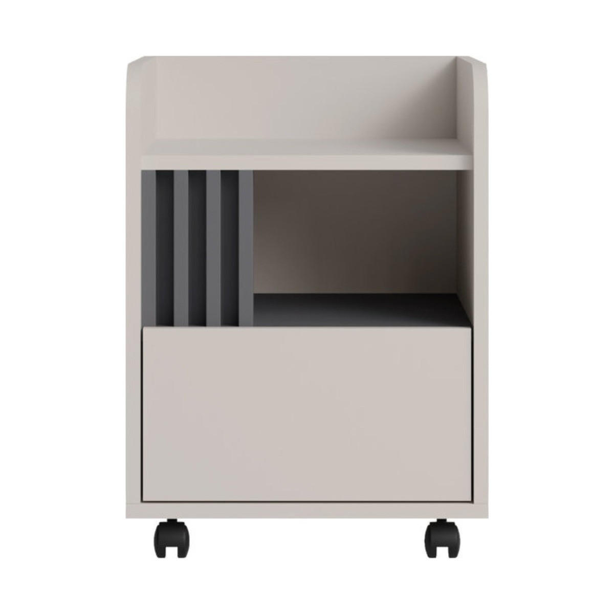 ROLLCONTAINER 40 cm ALLMO System – Kaschmir - Kaschmir, Holzwerkstoff (40/53/40cm) - hi-markt