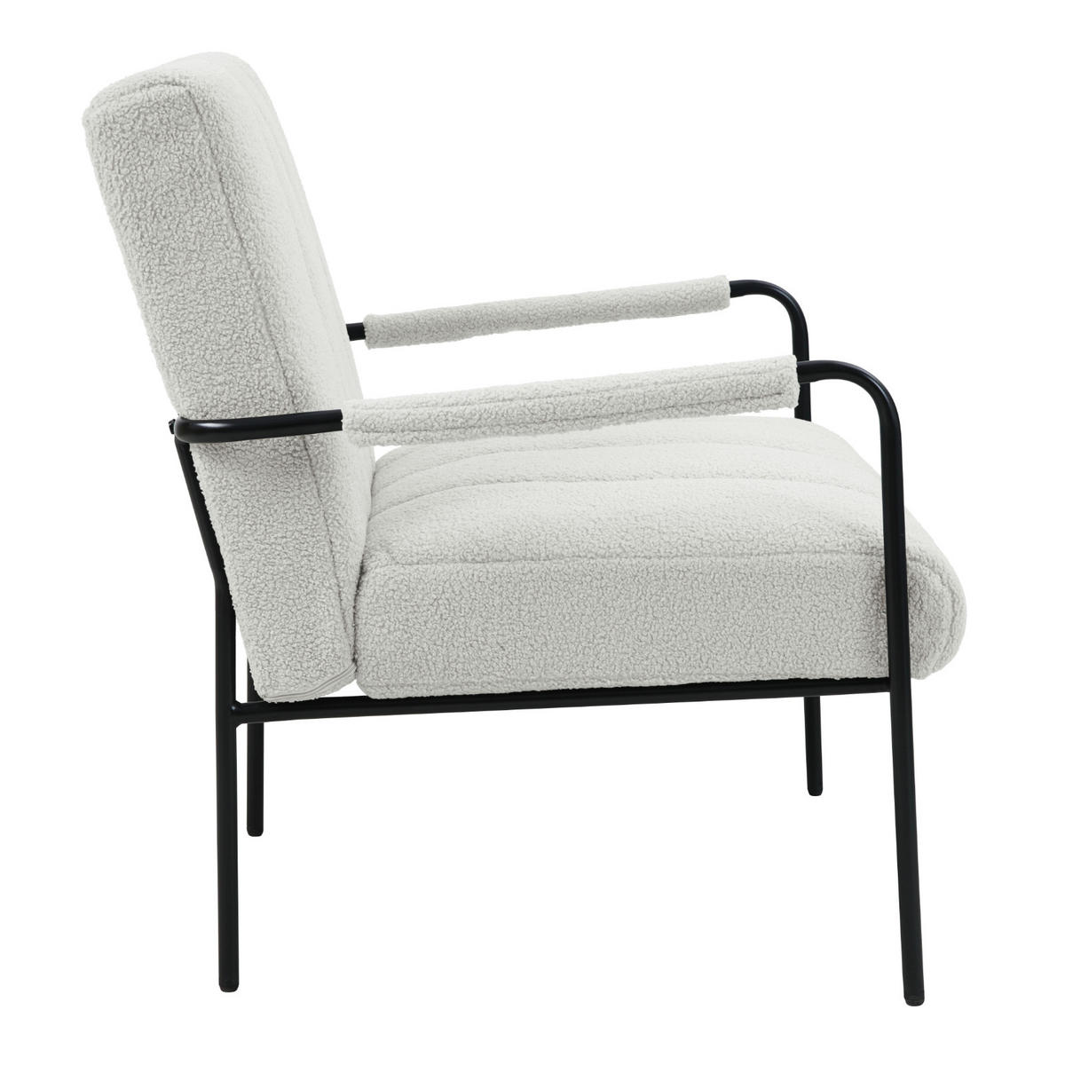 LOUNGESESSEL KYLE - Weiß, Textil (70/80/75cm) - SVITA