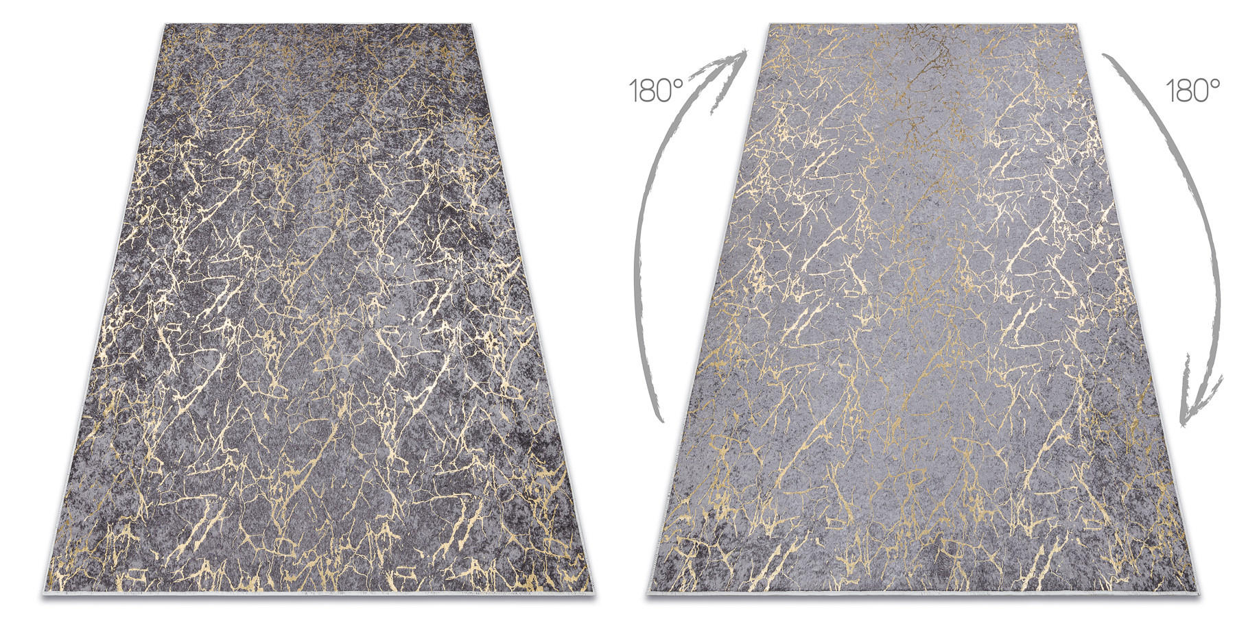 TEPPICH Miro 120/170 cm - Grau, Textil (120/170cm) - rugsX