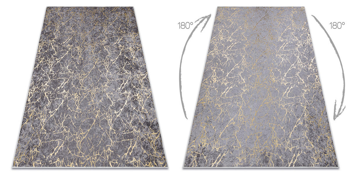 TEPPICH Miro 120/170 cm - Grau, Textil (120/170cm) - rugsX