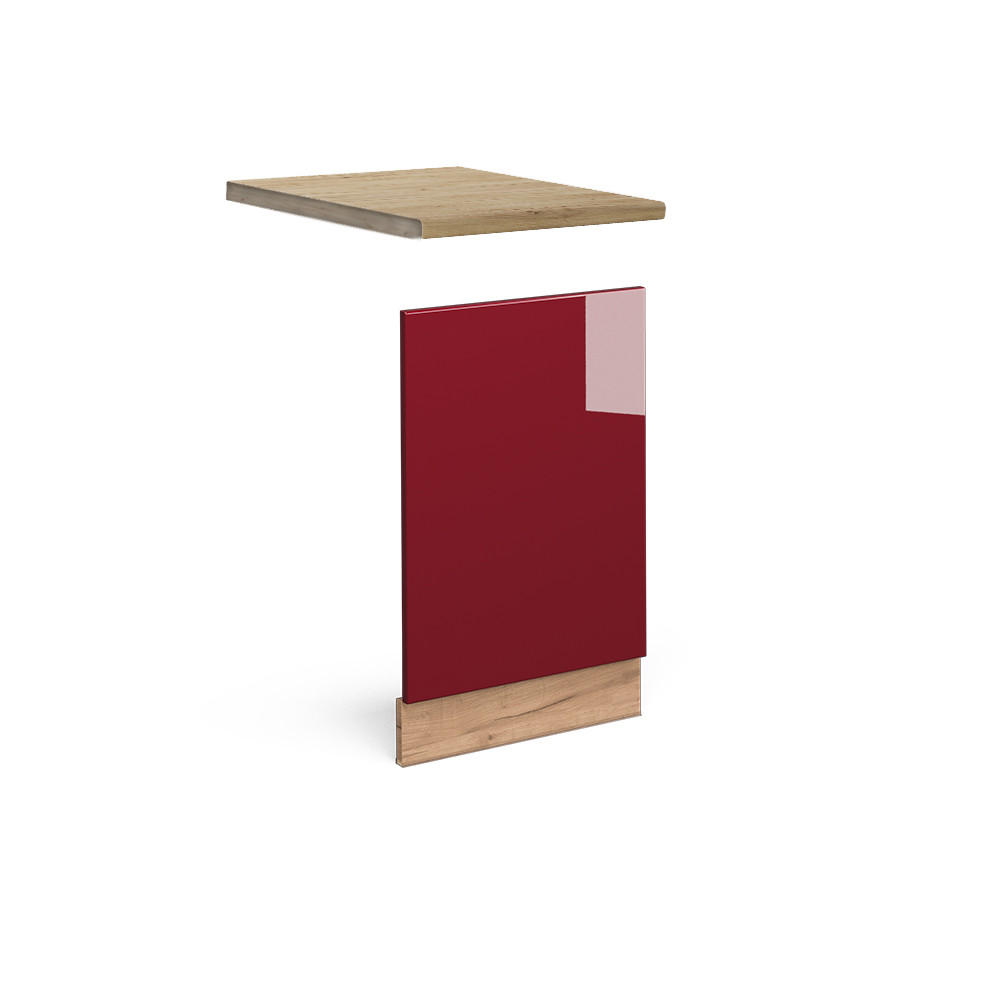 FRONTPANEL Fame-Line Bordeaux högblank 45 cm , AP Oak Bordeaux, Honungsek 67.4/45/60 cm