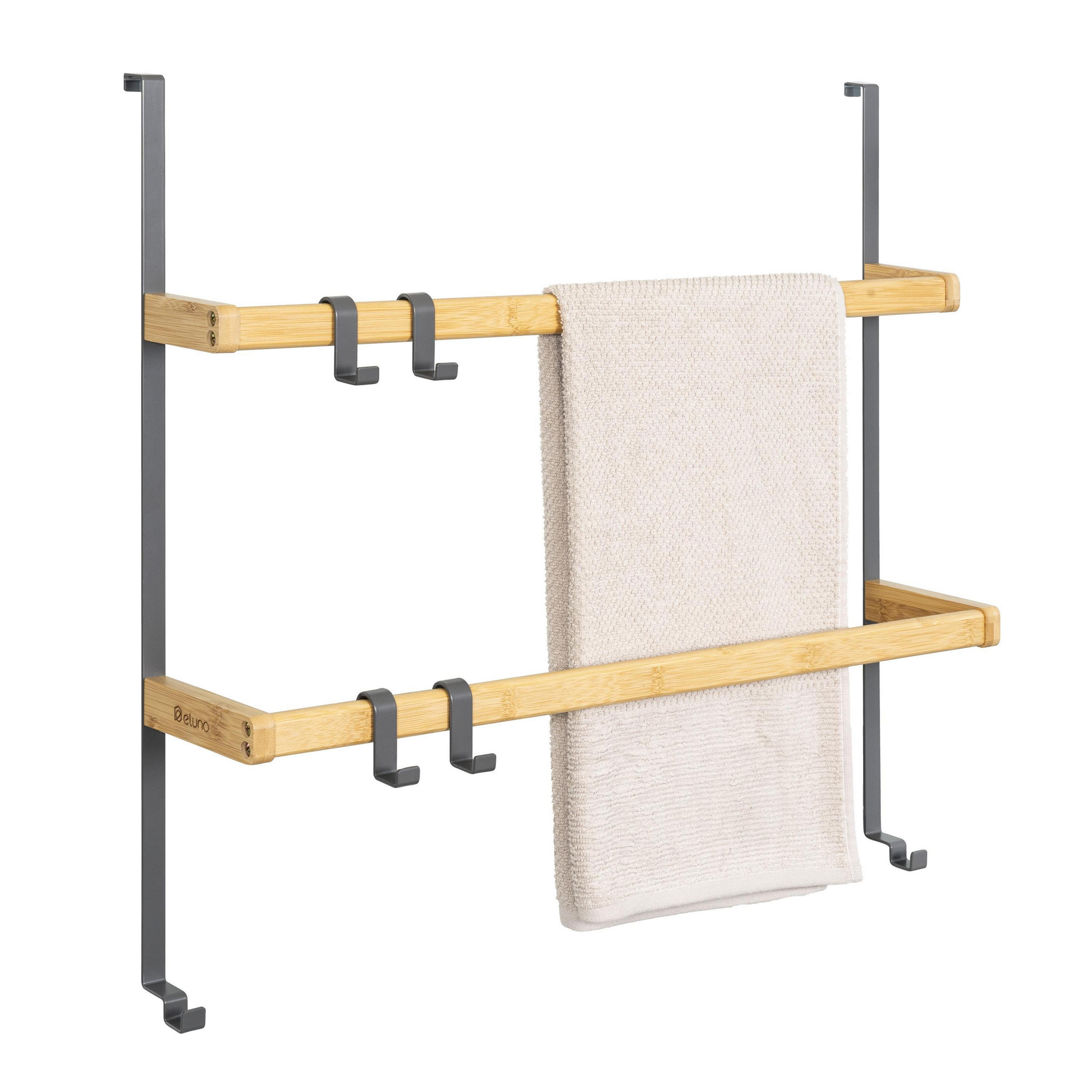 TÜR-HÄNGEREGAL, grau - Grau, Holz (65/86/17cm) - eluno