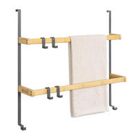 TÜR-HÄNGEREGAL, grau - Grau, Holz (65/86/17cm) - eluno