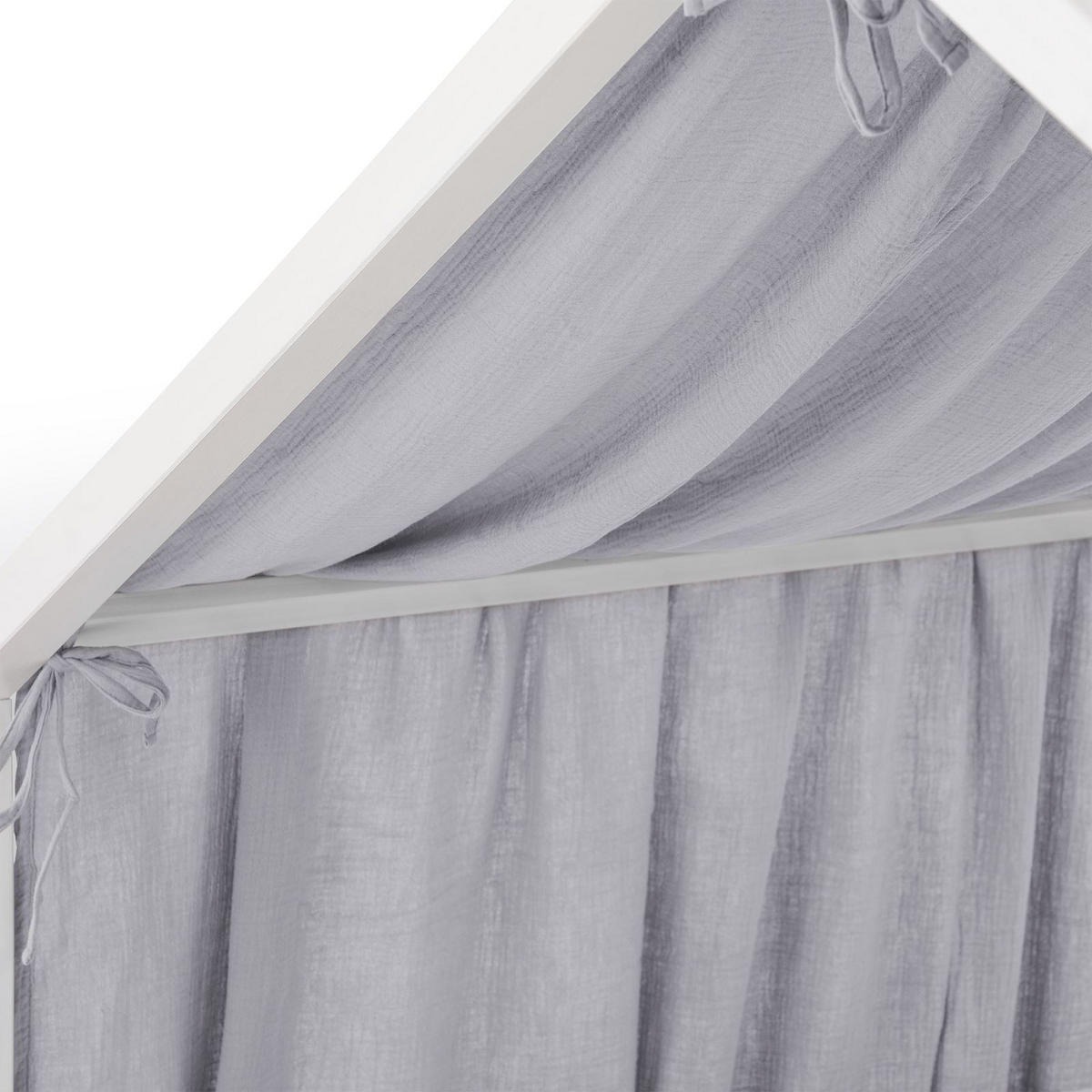 HAUSBETT- HIMMEL LIAN hellgrau - Hellgrau, Textil - IDIMEX