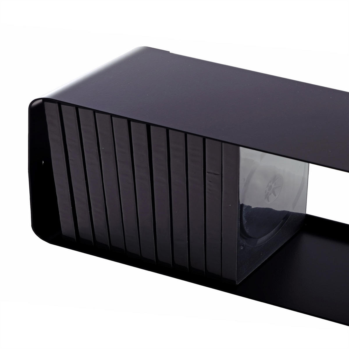 CD-REGAL Cube 80 Metall, Lounge Design schwarz - Schwarz, Metall (80/14/15cm) - DESIGN DELIGHTS