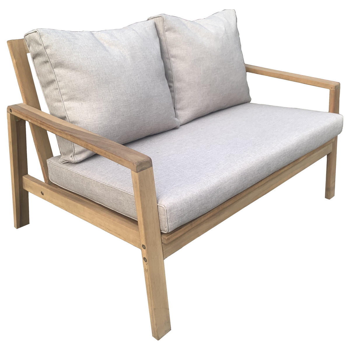 GARTENMÖBEL Gili Sand 4er-Set - Beige, Holz - Happy Garden