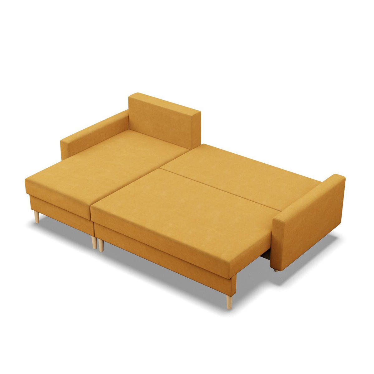 ECKSOFA Blank gelb - Gelb, Textil (223/140cm) - SIMKAM Furniture