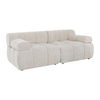 MODULIERBARES Sofa - 2 Personen - stoff - beige Facivil - Beige, Textil (188/70/94cm) - Vente-Unique