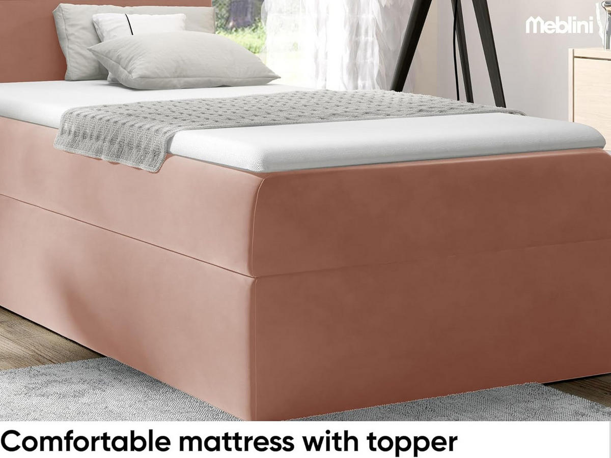 KINDERBETT MINO 1 - Pink, Holzwerkstoff (84/208cm) - Meblini