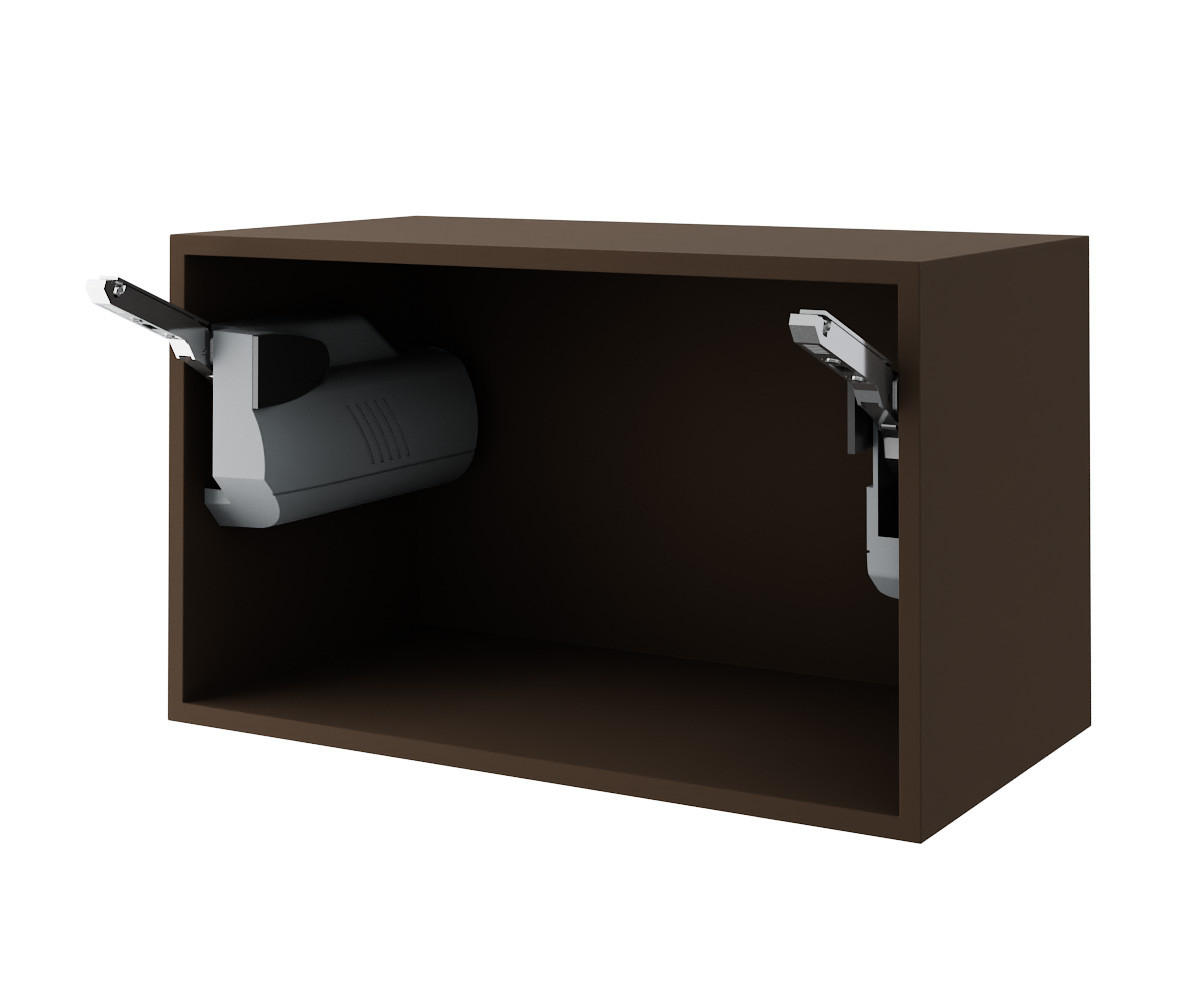 Thumbnail - Feldmann-Wohnen Klapphängeschrank, Grau, Dunkelgrau, Holz, 1 Fächer, Rechteckig, 60x36x32.5 cm, Küchen, Küchenmöbel, Küc...