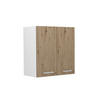 HÄNGESCHRANK R-Line Artisan-Eiche 60 cm - Weiß/Eiche Artisan, Holzwerkstoff (60/60/31cm) - Vicco