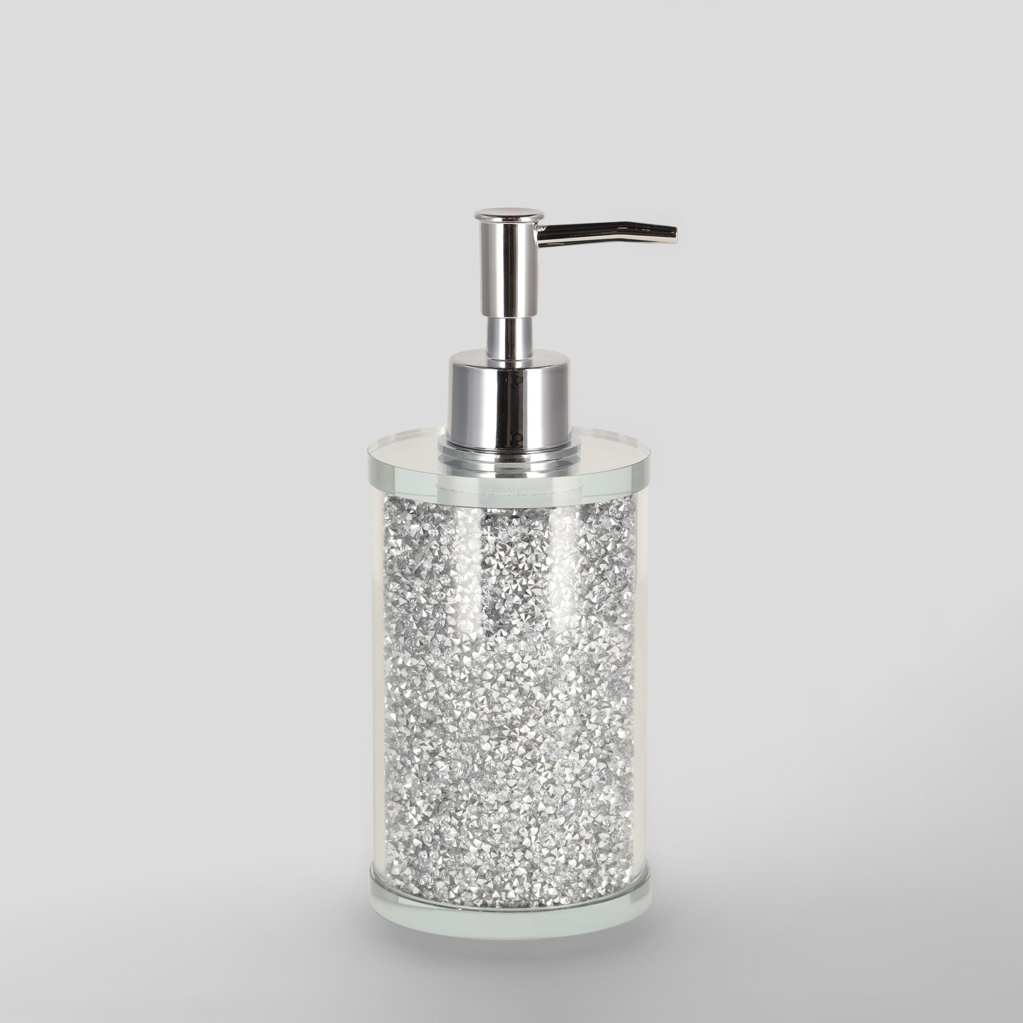 BADSPENDER Shinoso - Silberfarben, Glas (7.4/18.5/7.4cm) - home&you