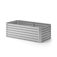 KOMPOSTER Garten, Silber, 180 x 90 cm - Silberfarben, Metall (180/60/90cm) - Vicco