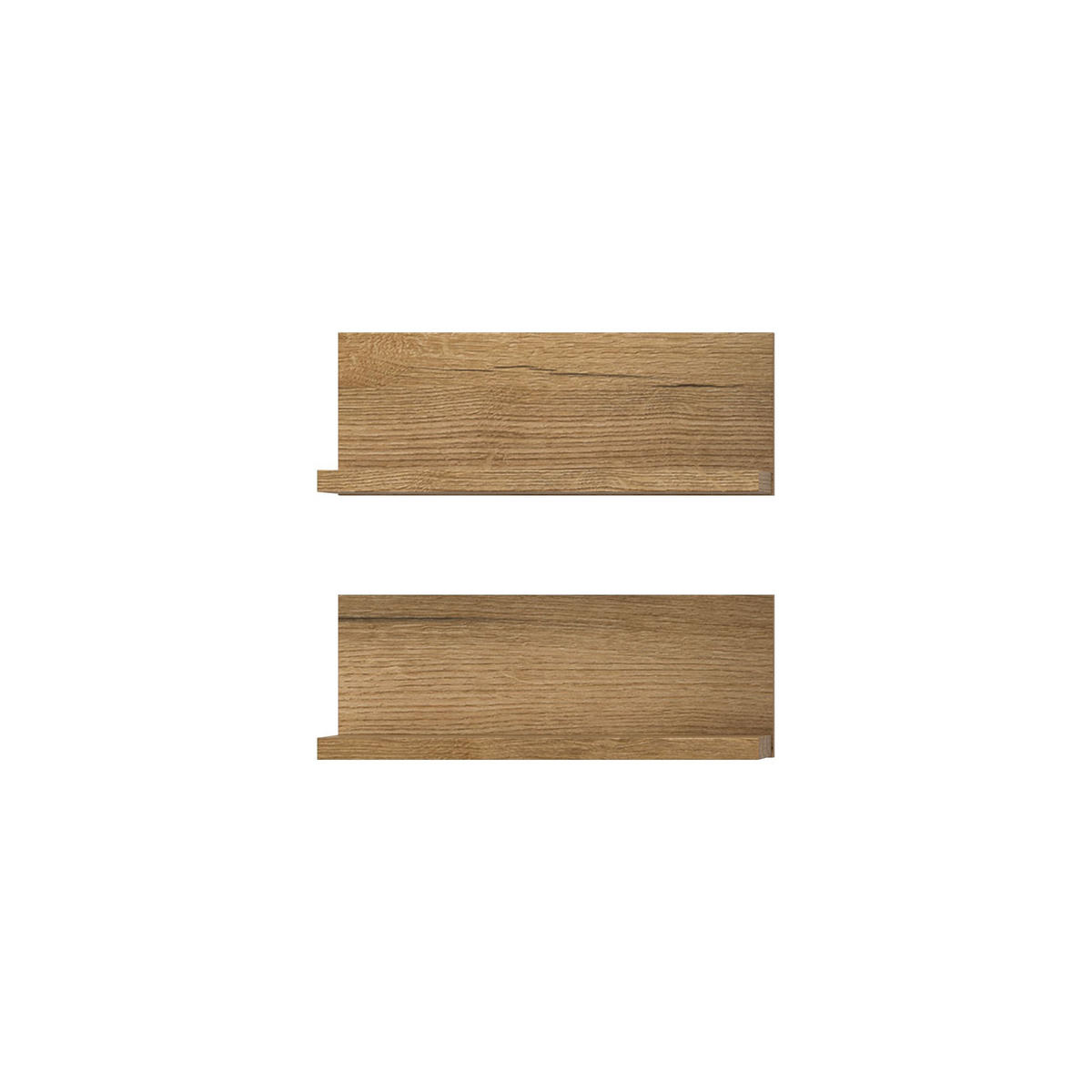 WANDREGAL SET Aqua Evoke Oak 32/14/12 cm - Braun, Holzwerkstoff (32/12/14cm) - Xonox