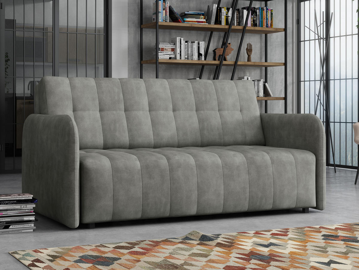 SCHLAFSOFA Viva Grand IV - Schwarz/Grau, Holz/Kunststoff (165/85/95cm) - MIRJAN24