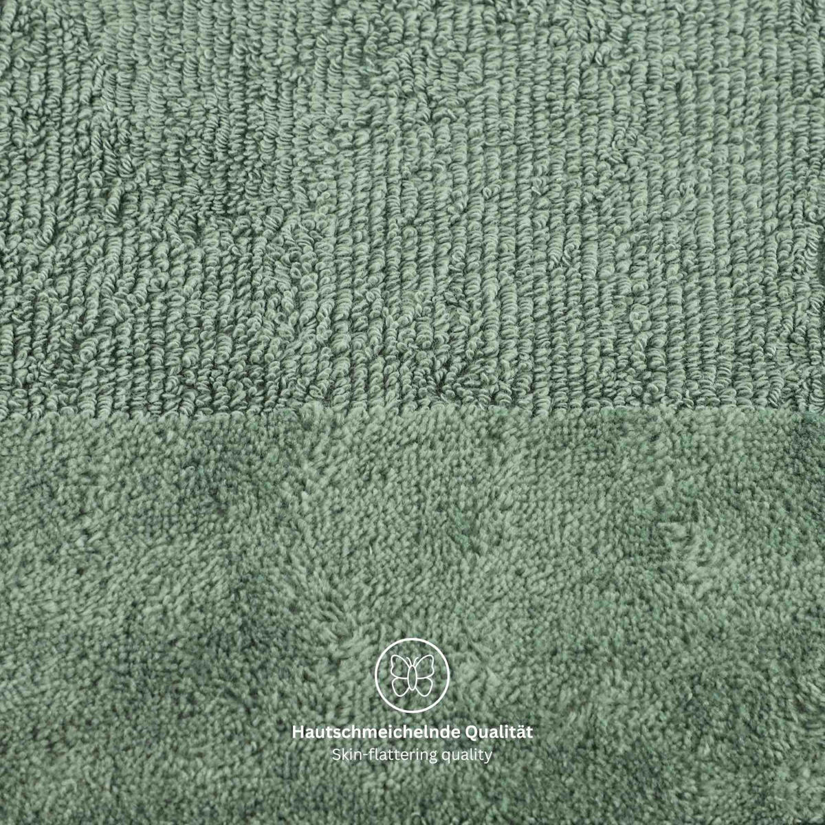 HANDTUCH SENSE-4 - Grün, Textil (50/100cm) - Schöner Wohnen