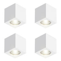 DECKENSTRAHLER Kerzon 7/7.5/7 cm - Weiß, Metall (7/7/7.5cm) - ZMH