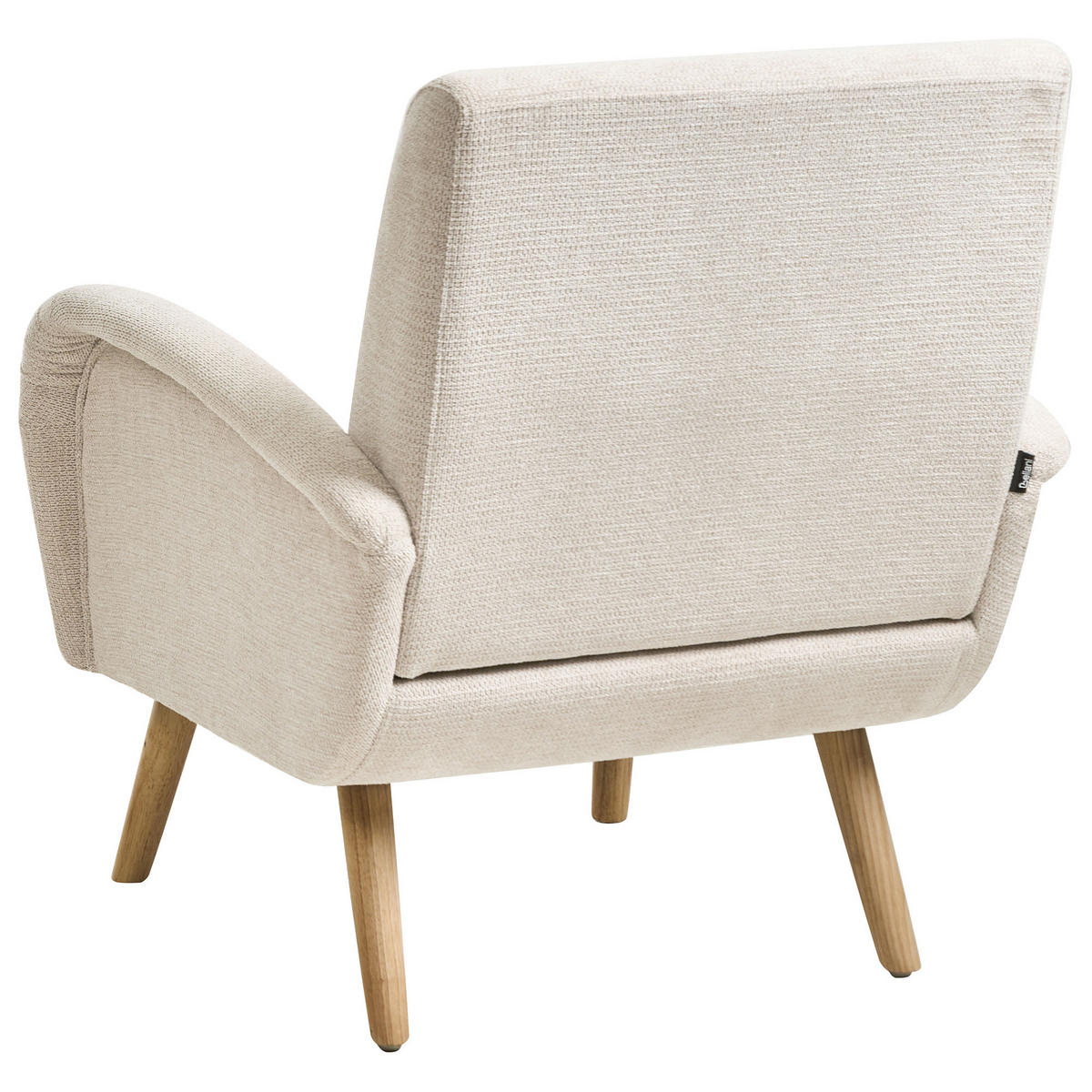 SESSEL Stoff Hellbeige Plassen - Beige, Textil (73/82/53cm) - Beliani