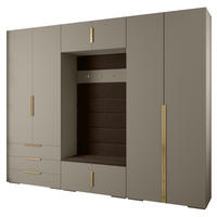 GARDEROBEN-SET 236,7/300/47 - Kaschmir/Goldfarben, Holz/Kunststoff (300/236.7/47cm) - Abiks Möbel