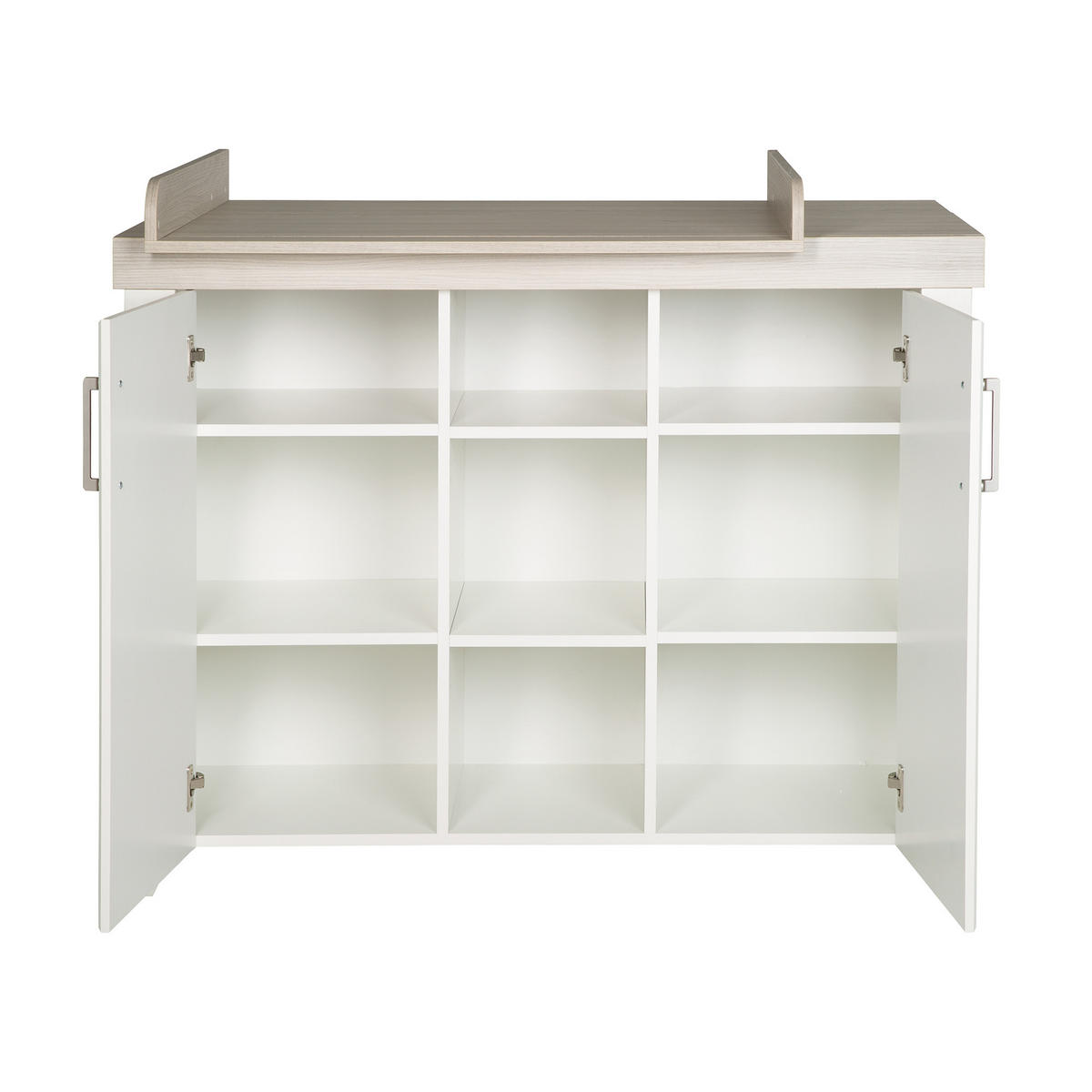 WICKELKOMMODE Felicia - Weiß, Holzwerkstoff/Metall (120/98/75cm) - Roba