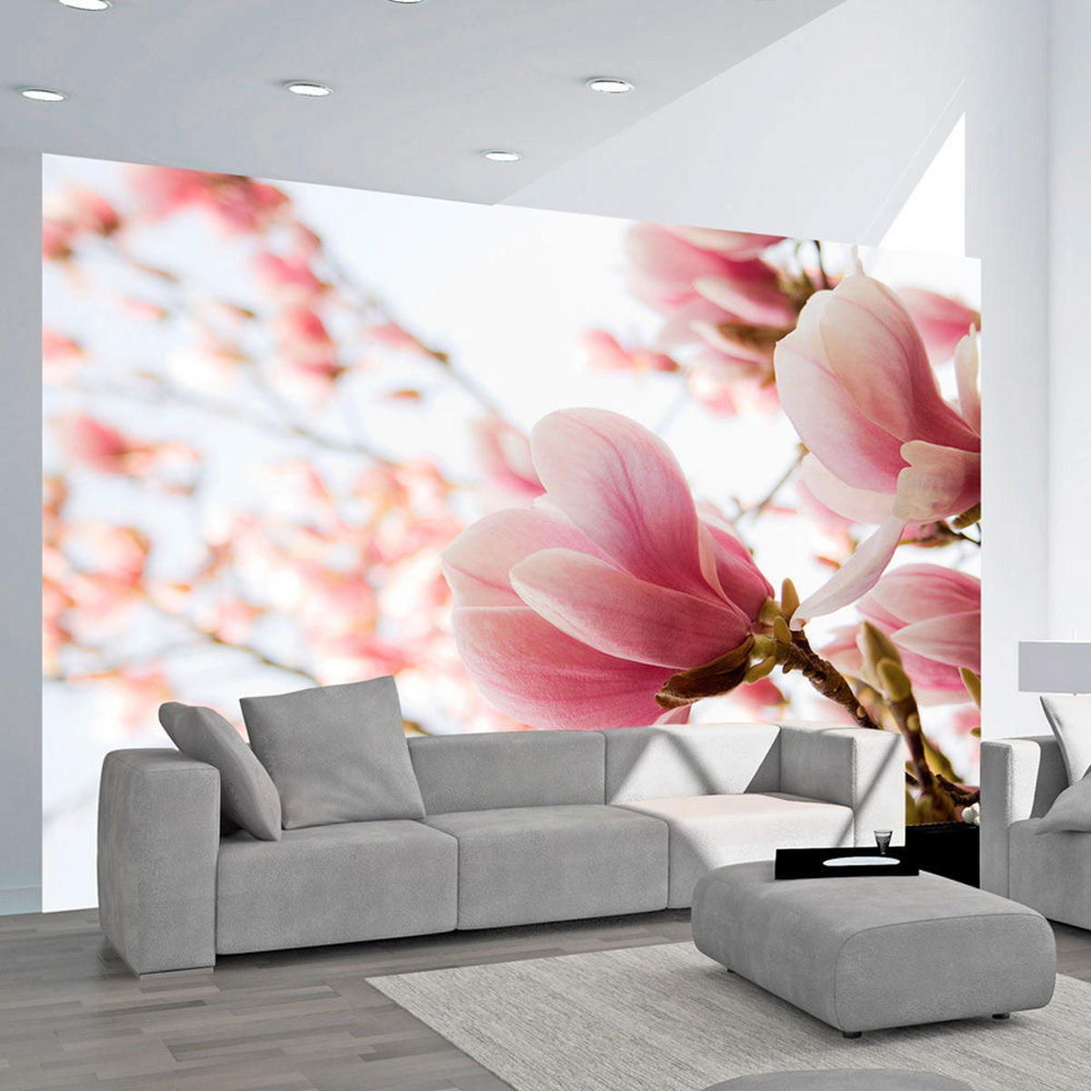 VLIESTAPETE 400/309 cm - Pink/Weiß, Textil (400/1cm) - KUNSTLOFT