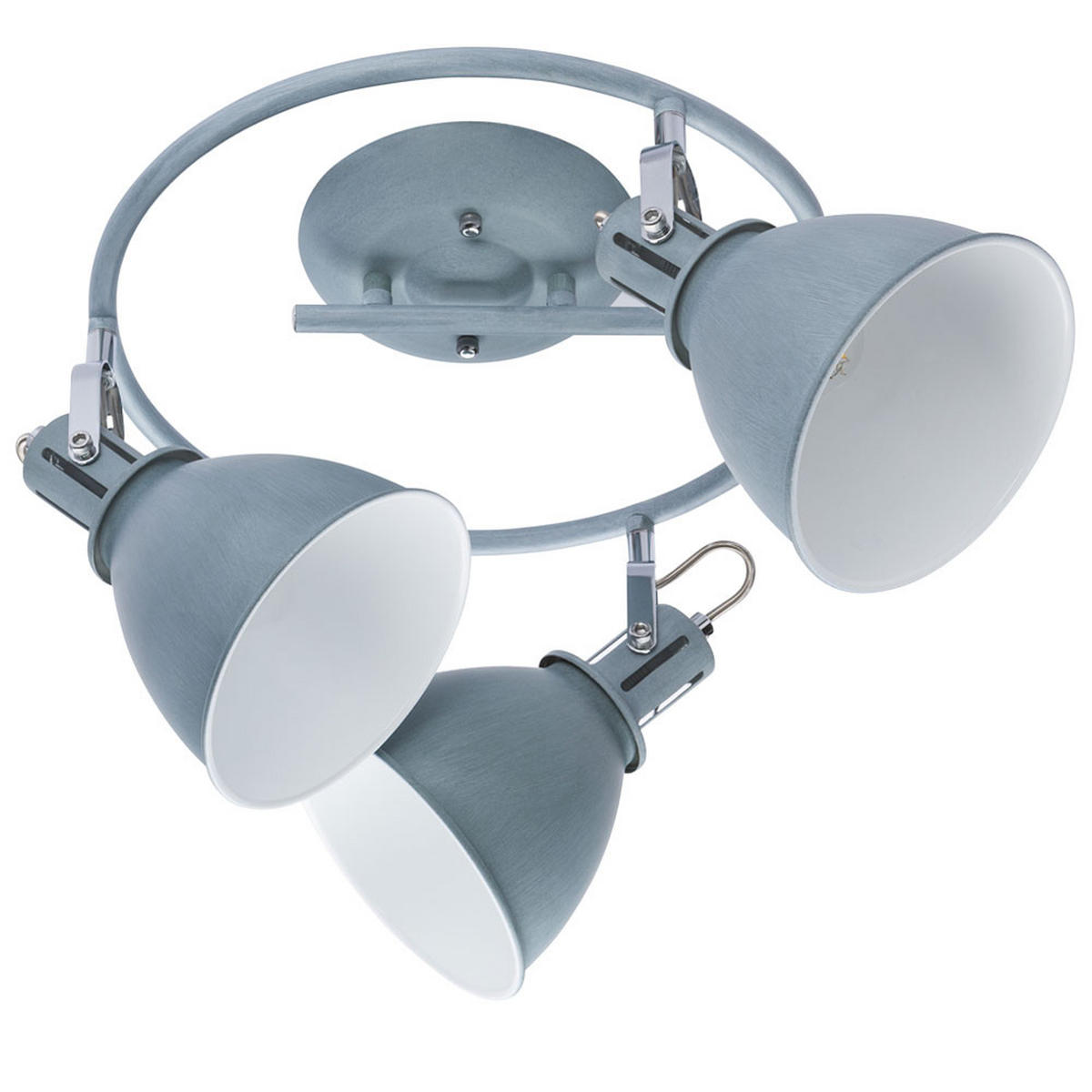 DECKENLEUCHTE JONAS Metall Grau - Grau, Metall (33/33/21cm)