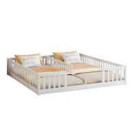 KINDERBETT mit Schutzgittern 2er-Set 90x200 cm Kiefernholz Weiß - Weiß, Holzwerkstoff (90/200cm) - Beauniv