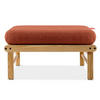 GARTENLOUNGE-HOCKER ATREDA - Orange, Holz/Textil (70/42/80cm) - KONSIMO®