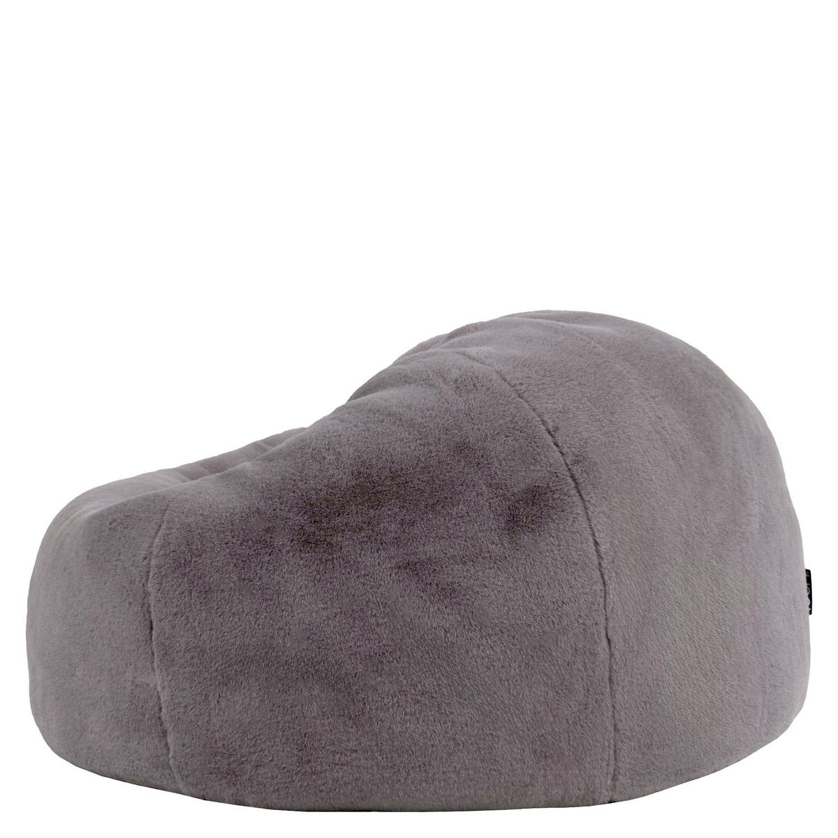 SITZSACK Kingston Kaninchenkunstfell - Grau, Textil (85/50/85cm) - icon