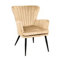 SESSEL SANSA Cord Beige - Beige, Textil (64/85/66cm) - SVITA