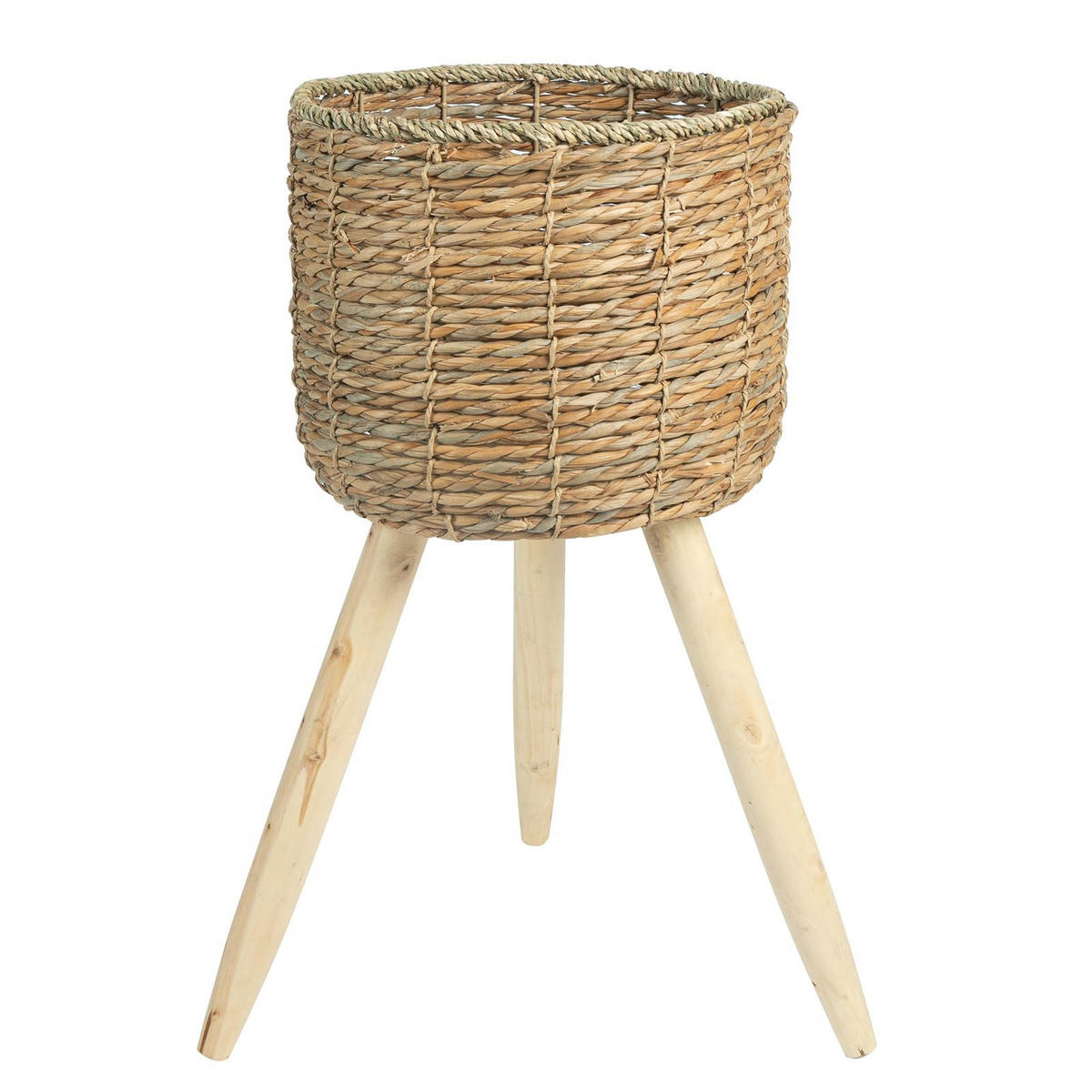 ÜBERTÖPFE NAPARI - Naturfarben, Holz (29/56/29cm) - IDIMEX
