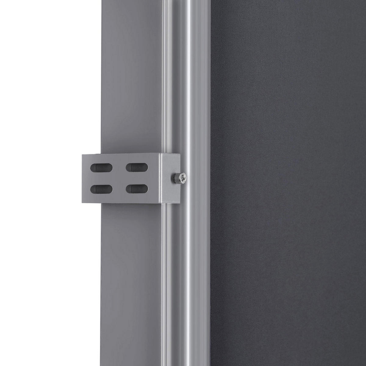 SEITENMARKISE - Dunkelgrau, Textil (180/10cm) - Hansiro