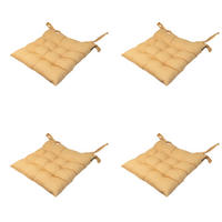 SITZKISSEN Napels - Gelb - 46/46/8 cm - 4er-Set - Gelb, Textil (46/8/46cm) - Madison