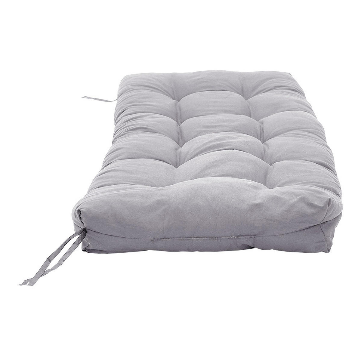 SITZKISSEN für Gartenbänke aus Polyester PP-Baumwolle in Hellgrau Leicht und tragbar 120 cm B x 50 cm T - Grau, Textil (50/40/120cm) - Livingandhome