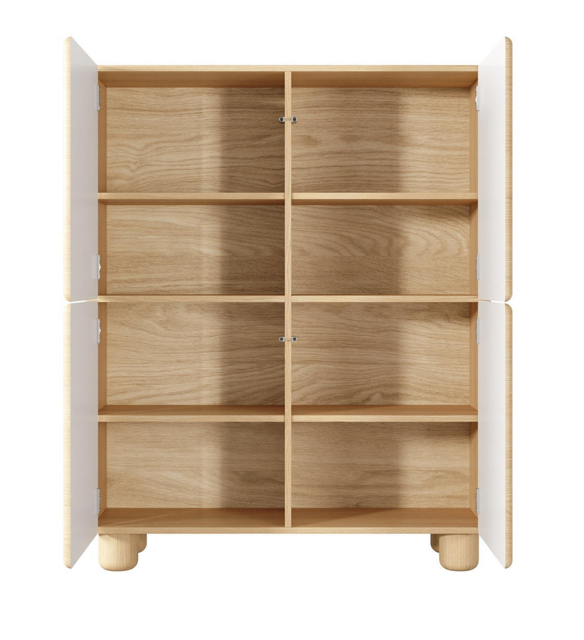 HOLZKOMMODE 100 cm Bloom, Boho, 4 Türen, Eiche Vicenza - Eichefarben, Holz (100/125/38cm) - Emporius