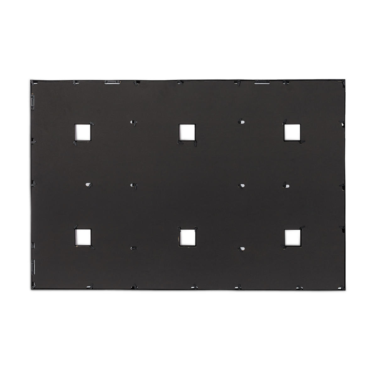 BILDERRAHMEN - Schwarz, Wellpappe/Kunststoff (86/57/3cm) - Relaxdays