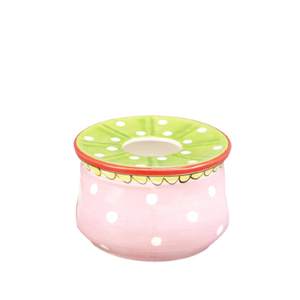 TEELICHTHALTER Punkt in Bunt - (H)10cm - Multicolor, Keramik (16/10/15cm) - Blond Amsterdam