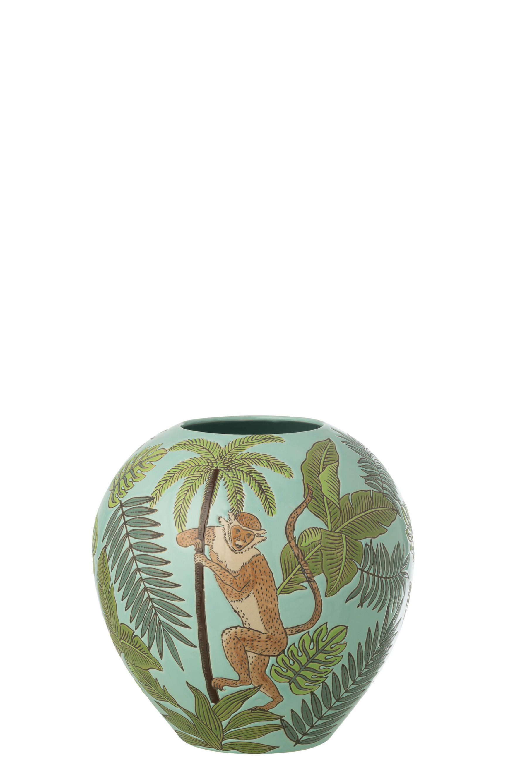 VASE AFFE Multi - Multicolor, Keramik (26cm) - J-Line