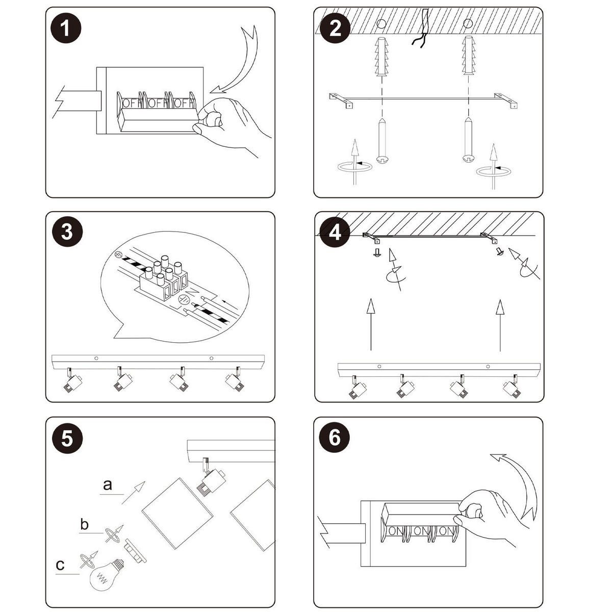 DECKENLEUCHTE FOWLER II 16/68/13 cm - Braun, Textil (68/16/13cm) - Nettlife