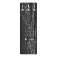 WANDGARDEROBE - No.MW20 Wohnwald Anthrazit-Grau 34/105 cm - Schwarz, Holzwerkstoff (34/105/1.6cm) - Bilderwelten
