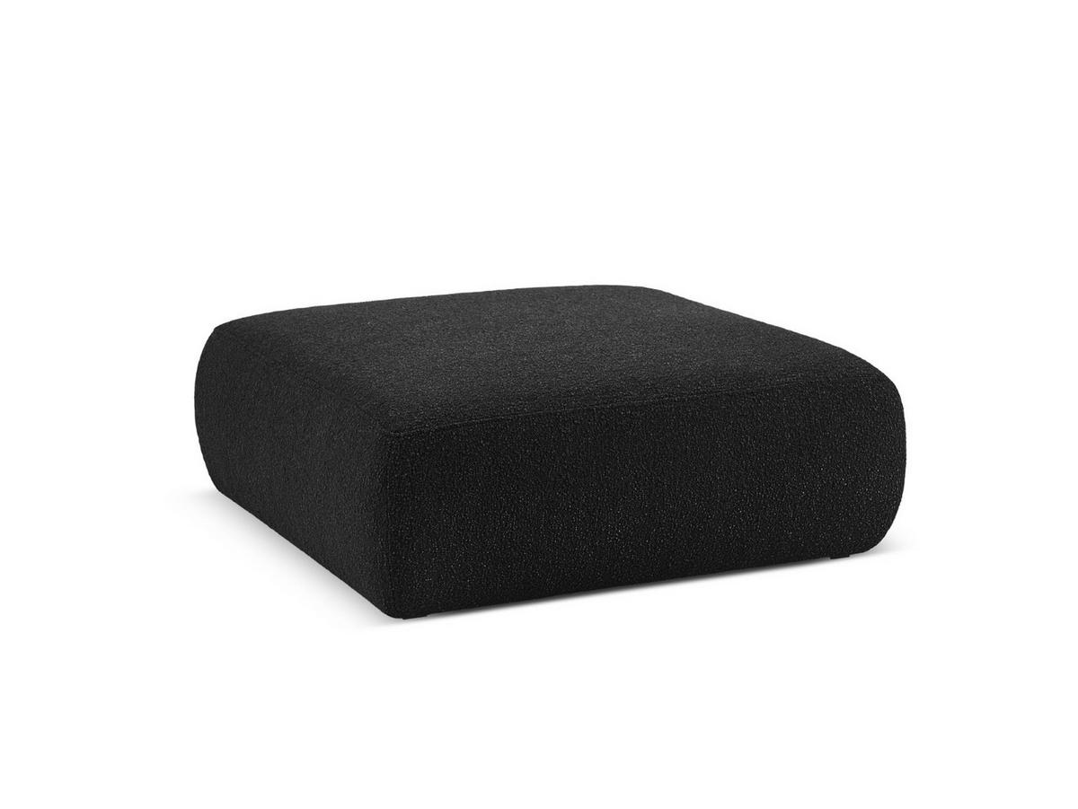 POUF Molino aus Boucle schwarz - Schwarz, Textil (100/36/100cm) - Micadoni