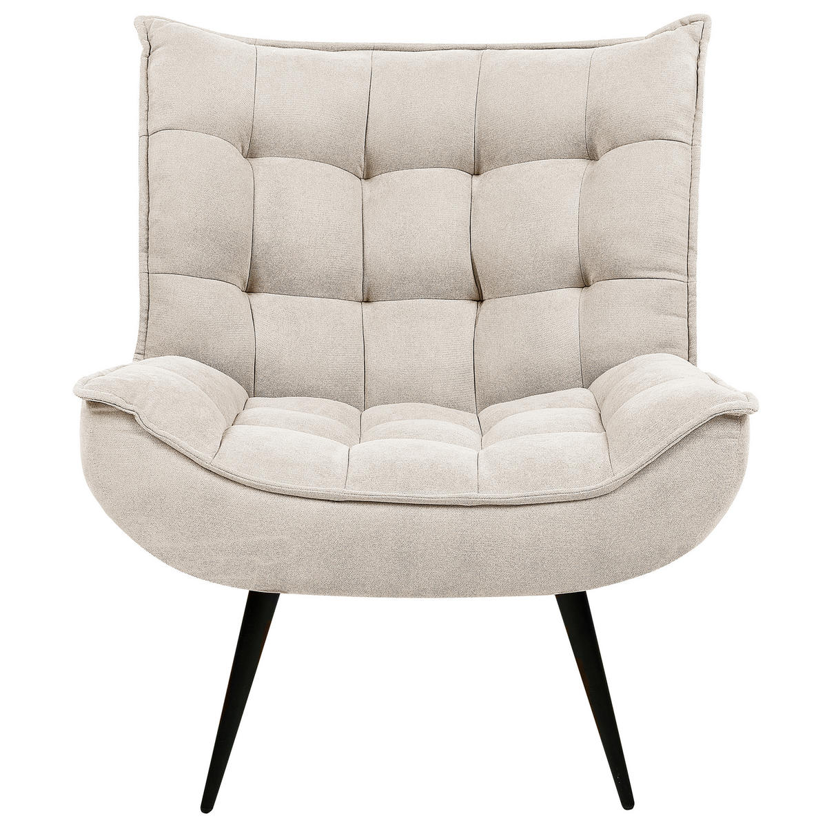 SESSEL Polsterbezug Beige Alvesta - Beige, Textil (73/92/79cm) - Beliani