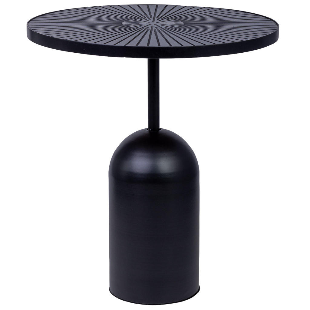 TISCH aus Metall, 41x45cm - Schwarz, Metall (40.5/40.5/45cm) - Wanderlust