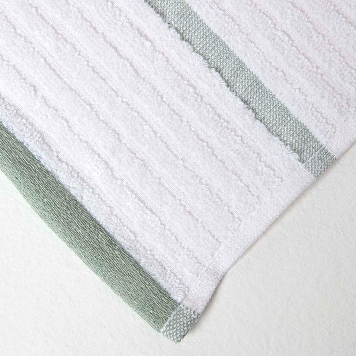 KÜCHENHANDTUCH 2er-Set, 100% Baumwolle gestreift - Grün, Textil (50/70cm) - Homescapes