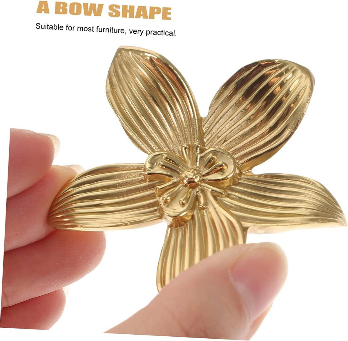 SCHRANKKNOPF Gold 6er-Set - Goldfarben, Metall (0.61/1.8/0.61cm)