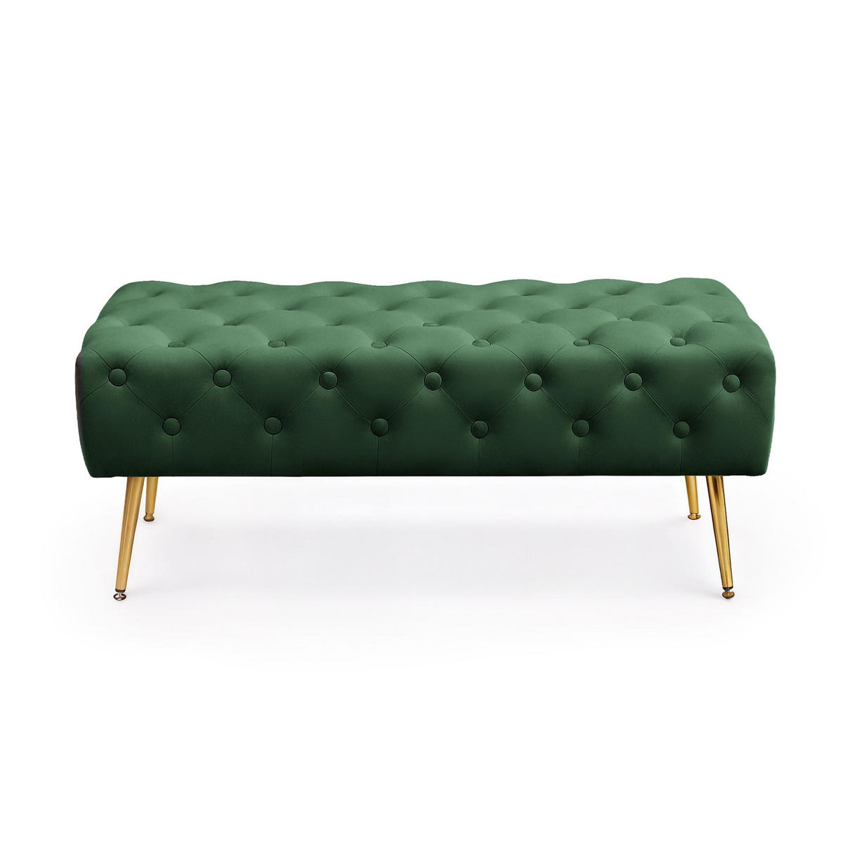 SITZHOCKER MONACO, Grün, T100xB41xH42 - Grün, Holz (41/42/100cm) - Milordbikes