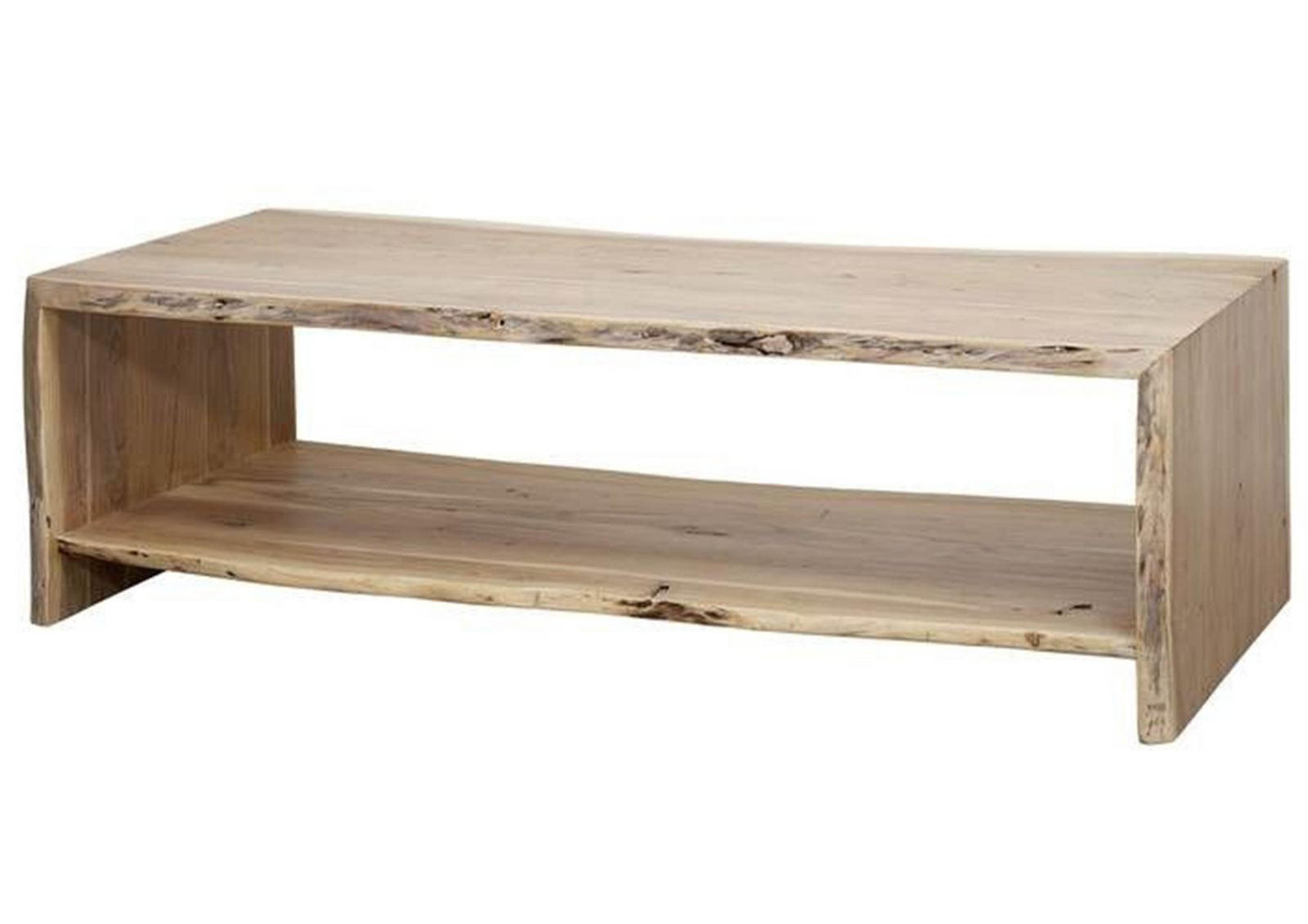 COUCHTISCH Akazie 150x70x45 natur lackiert PURE ACACIA #309 - Braun, Holz (150/70/45cm) - Massivmoebel24
